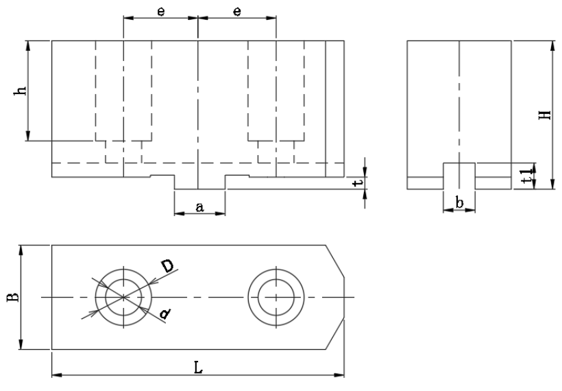 Soft Jaws Tongue and Groove Type for NTH Scroll Chuck Clamping 0