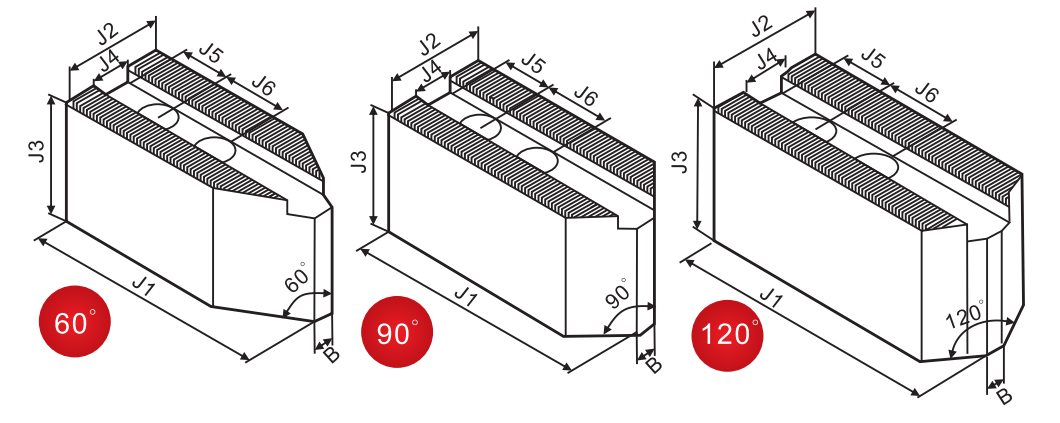 SC10 10 INCH POINTED SOFT JAWS FOR HYDRAULIC POWER CHUCK 0