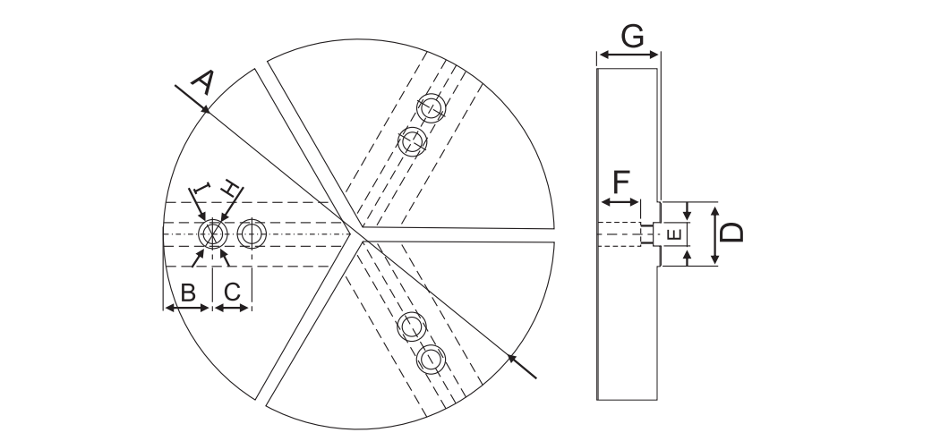 STANDARD HEIGHT FULL GRIP PIE JAWS , ROUND JAWS FOR FULL CLAMPING SOLUTION 0