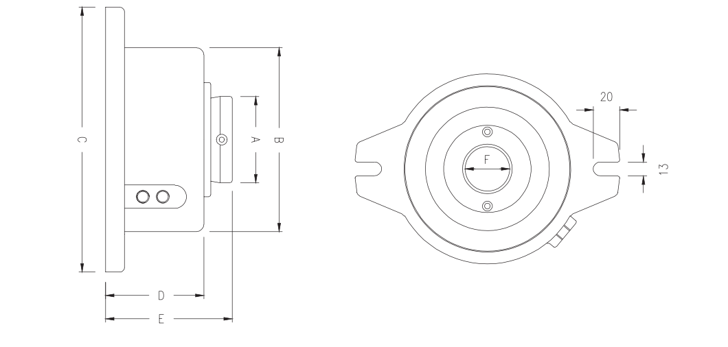 AIR HYDRAULIC POWER STATIONARY CHUCK 0