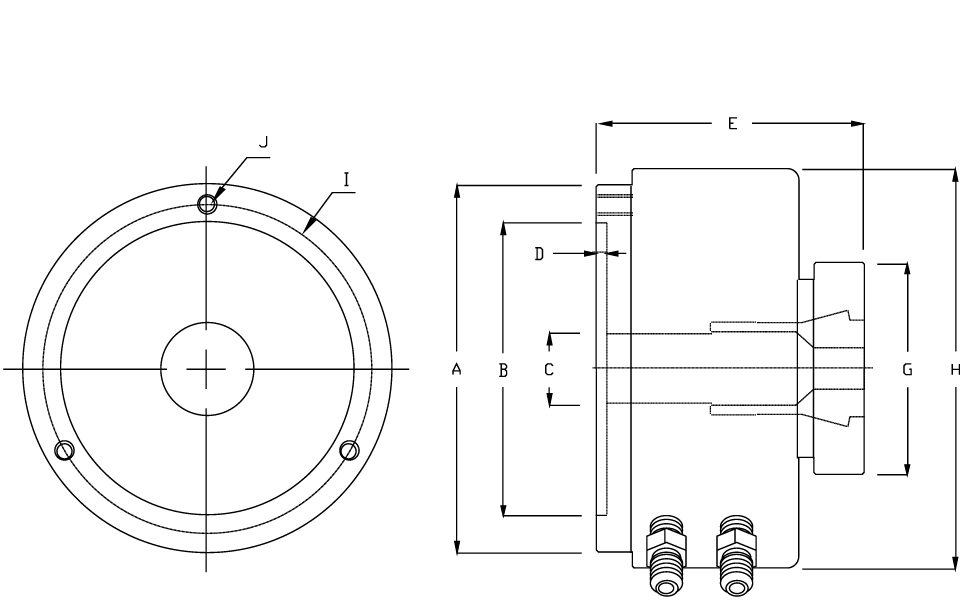 Air Hydraulic Power Rotary Power Chuck 1