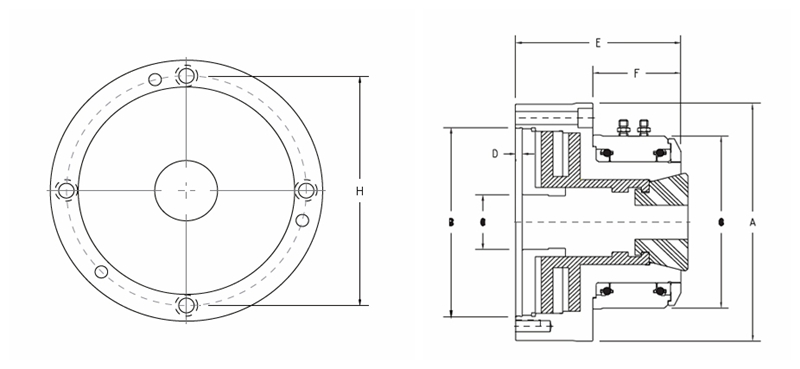 ROTARY COLLET CHUCK WITH RUBBER FLEX COLLET 1