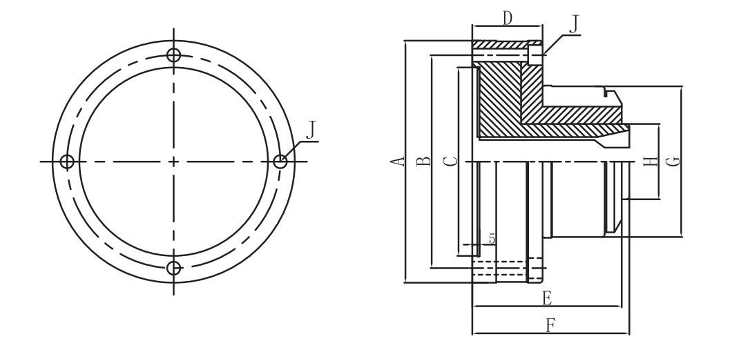 HIGH PRECISION HIGH QUALITY JAB PNEUMATIC COLLET CHUCK WITH BUILT IN AIR CYLINDER 0