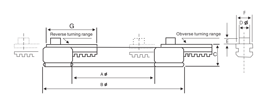 JAW BORING FIXTURE FOR SOFT JAWS FINE ADJUSTING TYPE 0