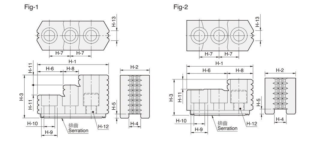 HJ Hard jaw for hydraulicpower chuck 0