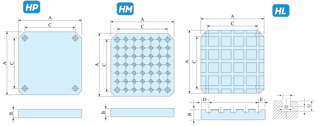 HP HM HL Precision sub table jig board for vise 0
