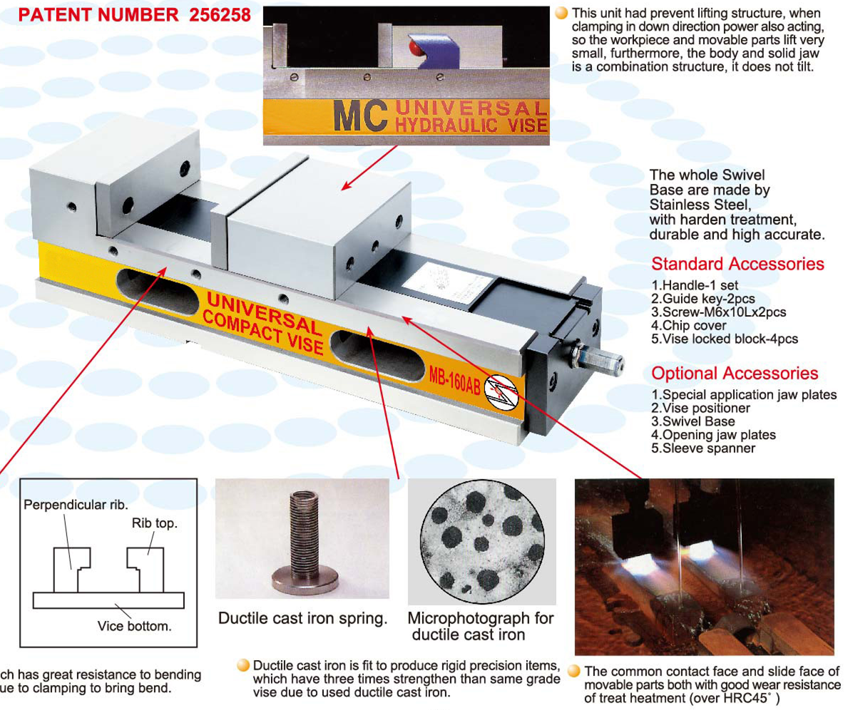 MB-AB Double wrench mechanical type precision vice 2