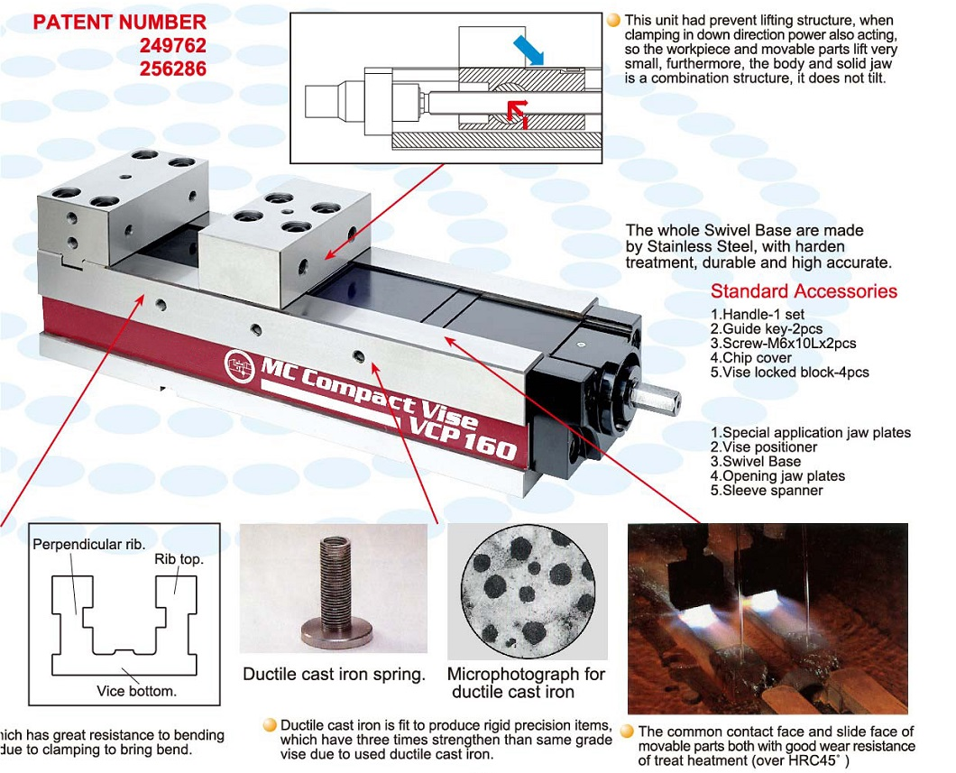 VCP Mechanical type super precision vise 2