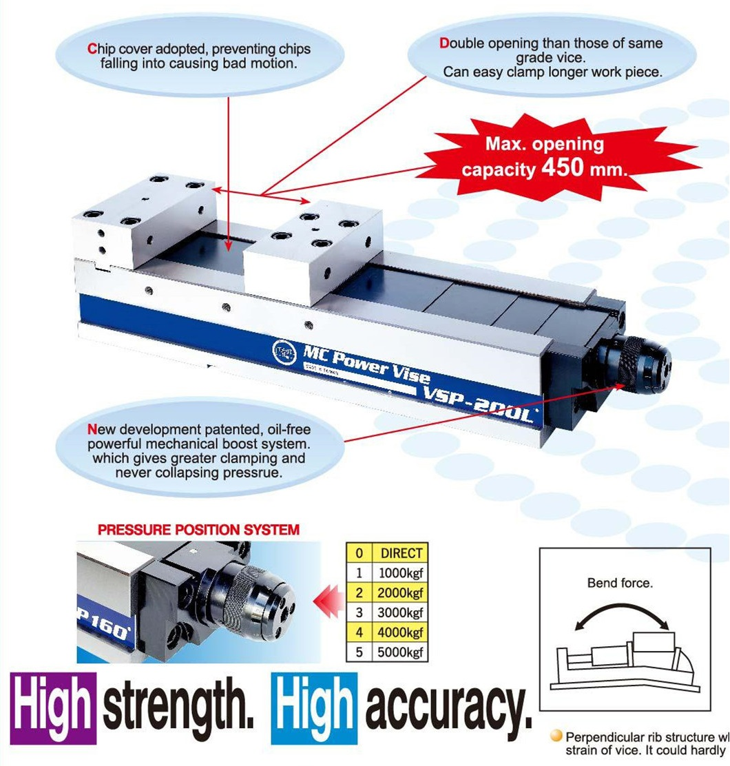 VSP-L Super long open type vice 0