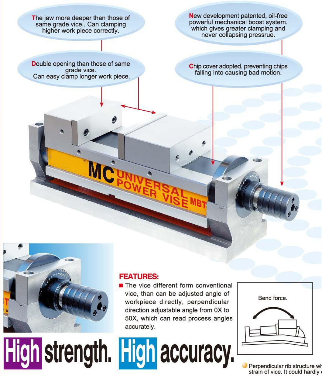 MBT Double wrench mechanical type precision vice 0