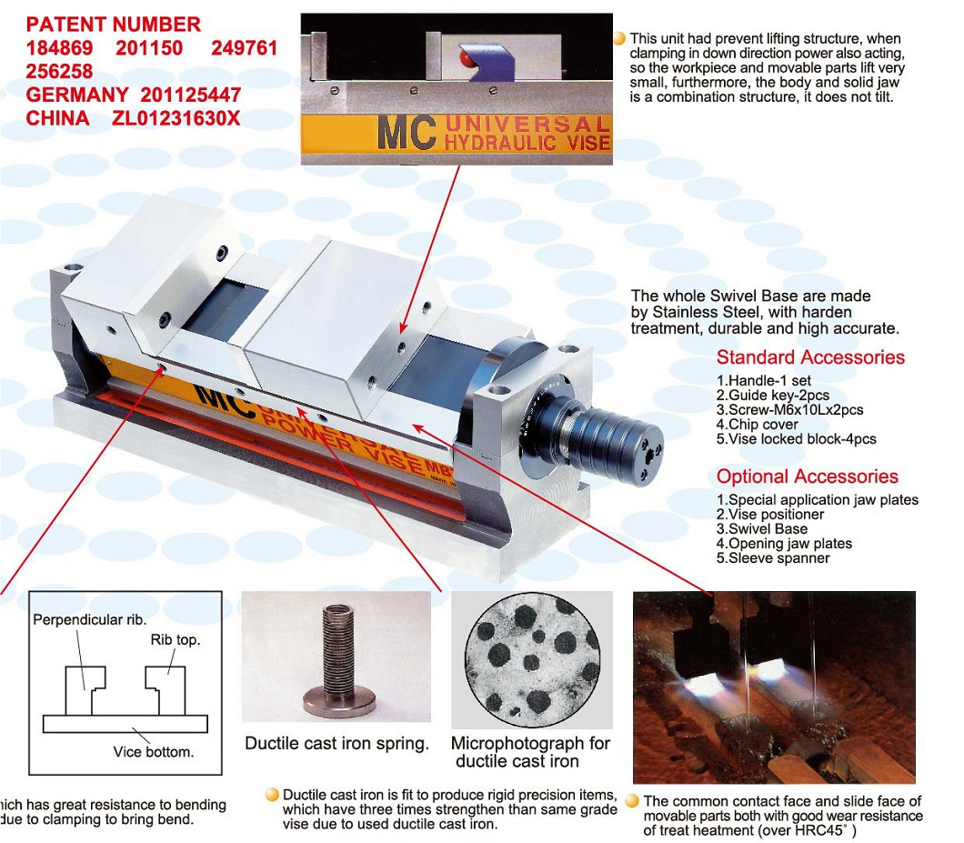 MBT Double wrench mechanical type precision vice 2
