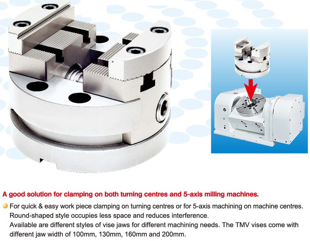 TMV  Special purpose vise for 5 side machining centers 2