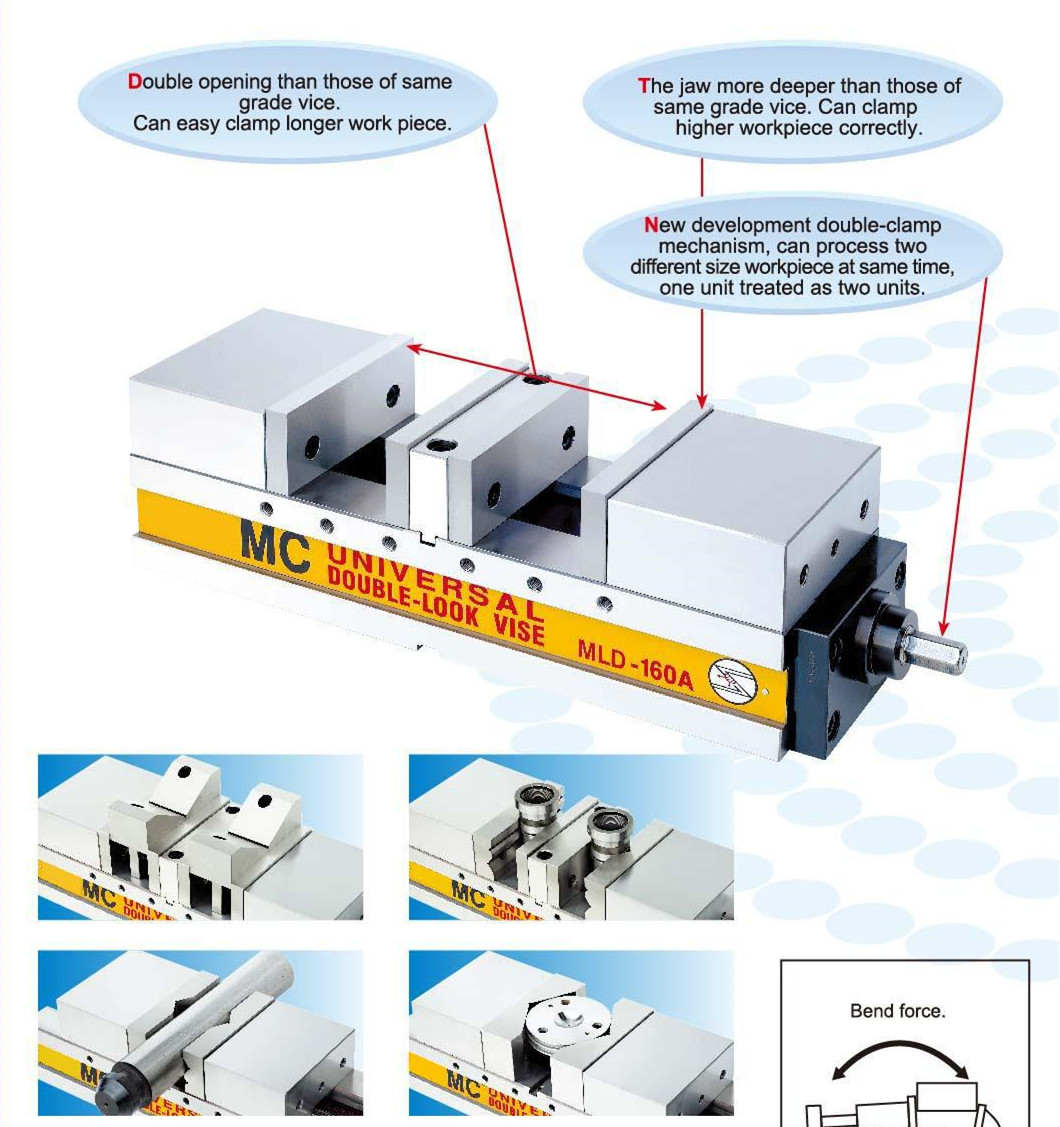 MLD-A Double lock anglock fine adjustment mechanical vice 0