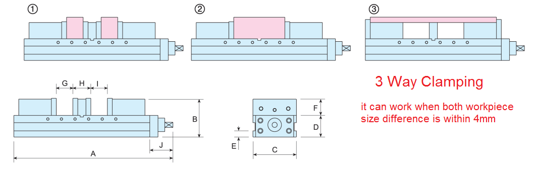 MLD-A Double lock anglock fine adjustment mechanical vice 1